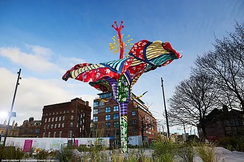 Hibiscus Rising by Yinka Shonibare